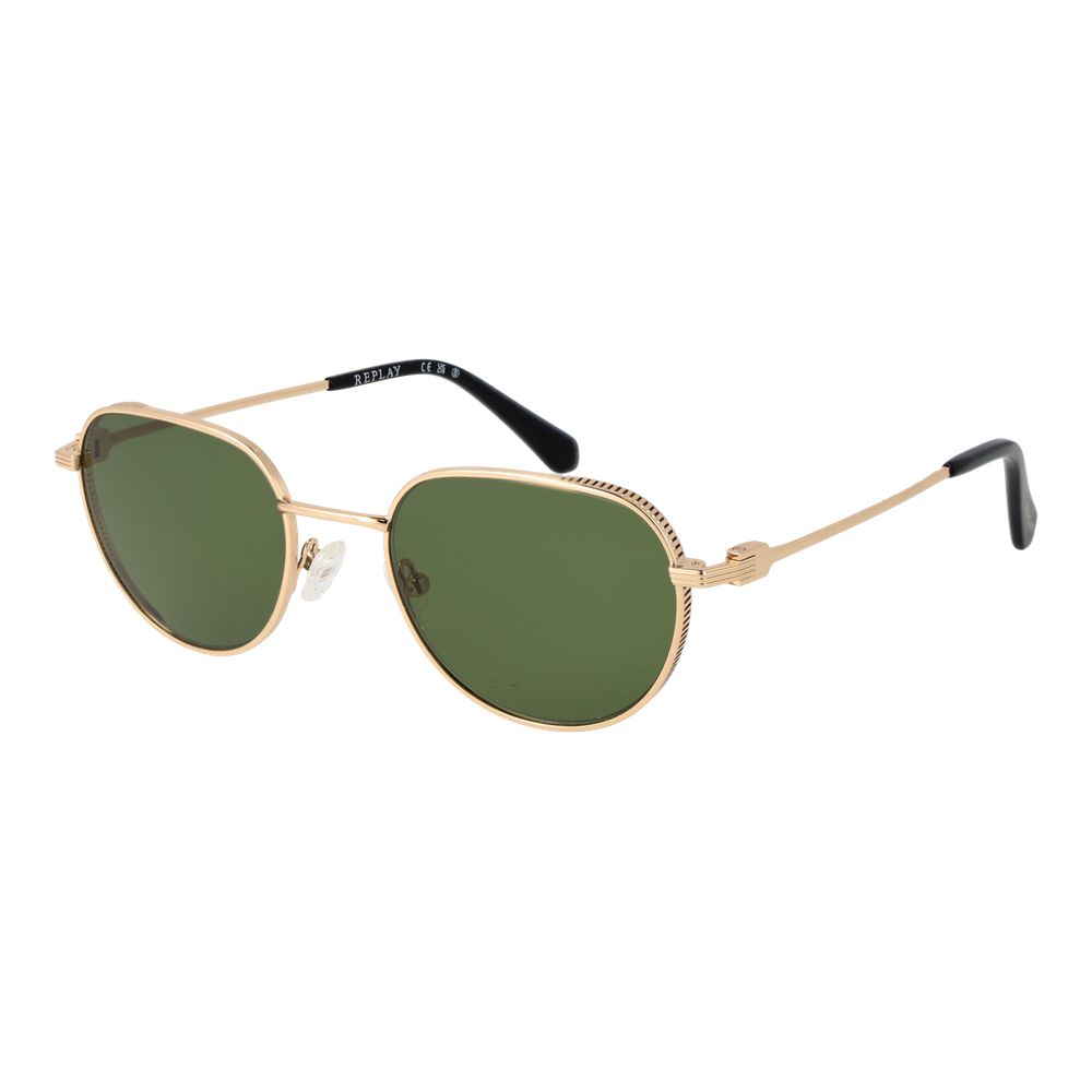 Replay Gold Metal Sunglasses for Men