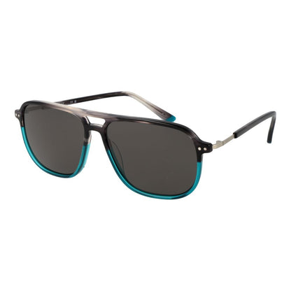 Replay Turquoise Men’s Sunglasses – Aviator Full-Rim with Grey Lenses