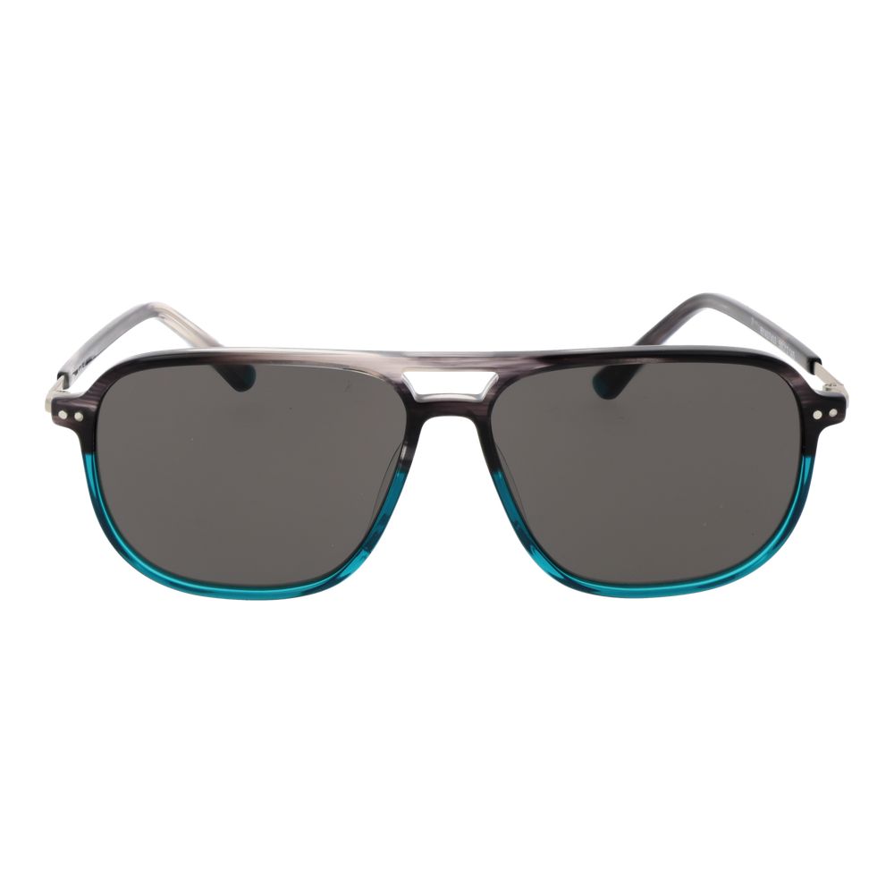 Replay Turquoise Men’s Sunglasses – Aviator Full-Rim with Grey Lenses