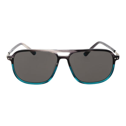 Replay Turquoise Men’s Sunglasses – Aviator Full-Rim with Grey Lenses
