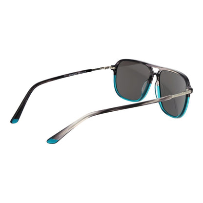 Replay Turquoise Men’s Sunglasses – Aviator Full-Rim with Grey Lenses