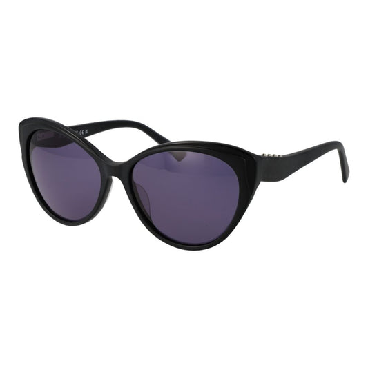 Replay Women’s Sunglasses – Black Cat Eye Frame, Purple Lenses