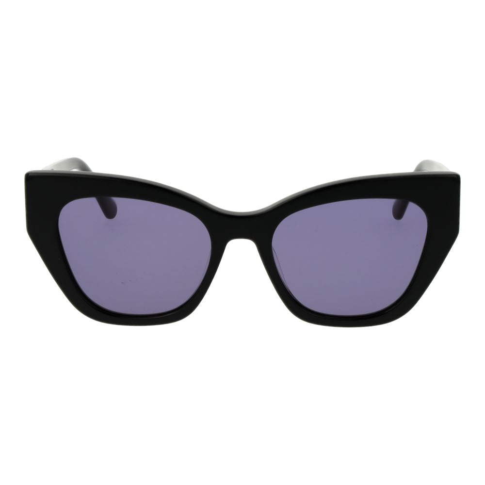 Replay Women’s Sunglasses – Black Cat Eye Frame, Purple Lenses