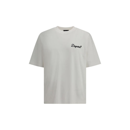 Dsquared2 Signature White Cotton Sportswear T-shirt