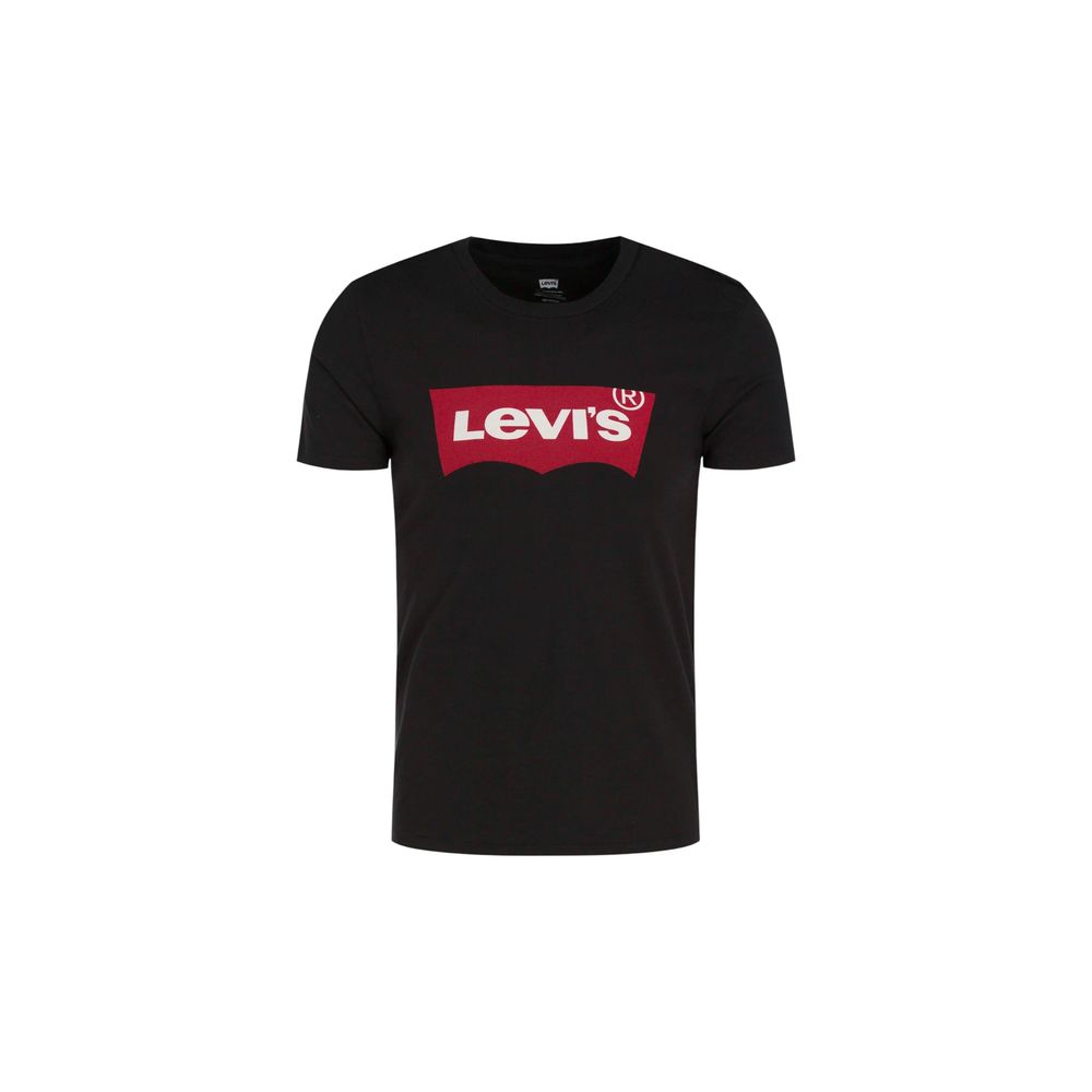Levi's Black Cotton Housemark Tee 17783