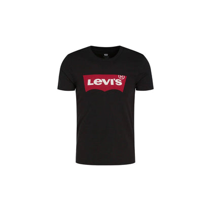 Levi's Black Cotton Housemark Tee 17783
