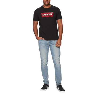 Levi's Black Cotton Housemark Tee 17783