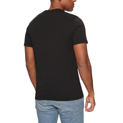 Levi's Black Cotton Housemark Tee 17783