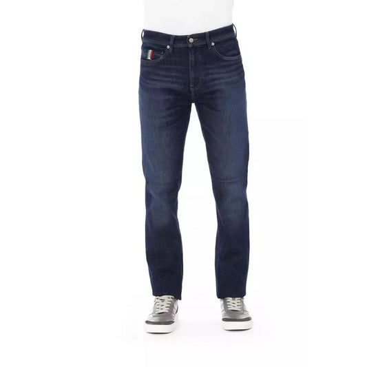 Baldinini Trend Blue Cotton Jeans for Men