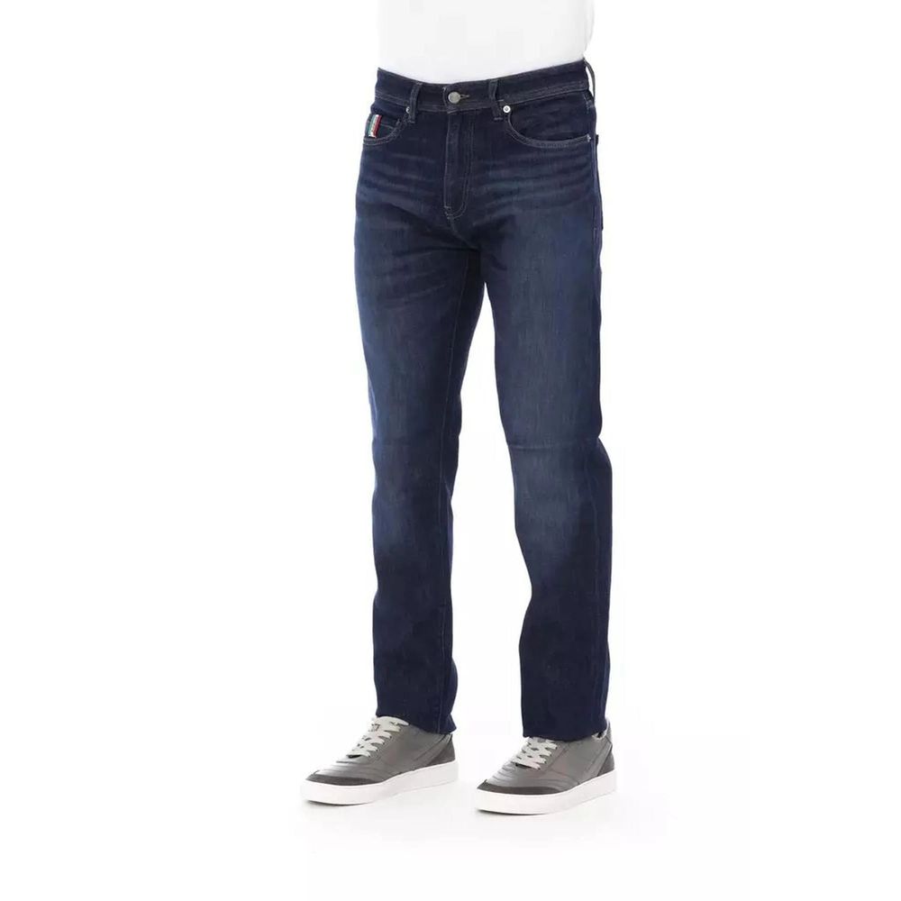 Baldinini Trend Blue Cotton Jeans for Men