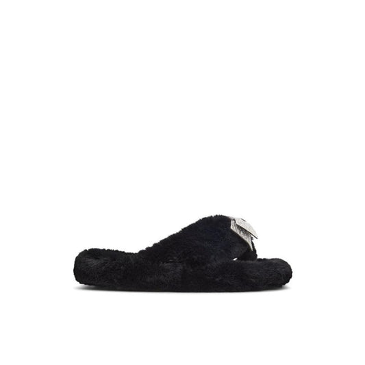ALDO Black Polyester Slippers - Chic Comfort for Every Occasion