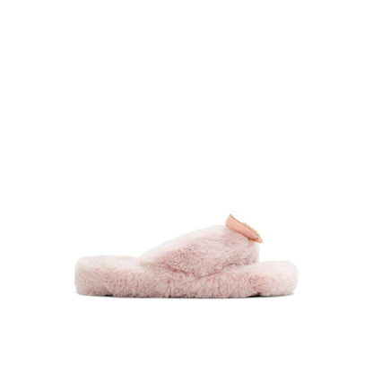 ALDO Light Pink Polyester Slippers