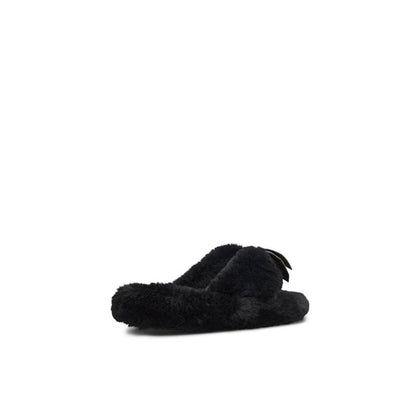 ALDO Black Polyester Slippers - Chic Comfort for Every Occasion