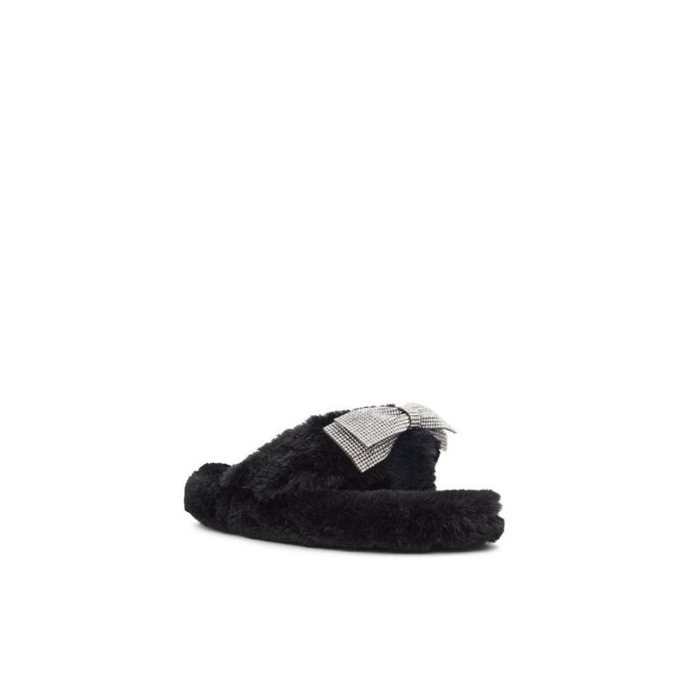 ALDO Black Polyester Slippers - Chic Comfort for Every Occasion