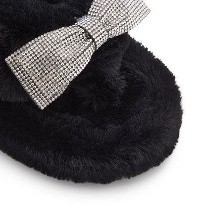ALDO Black Polyester Slippers - Chic Comfort for Every Occasion