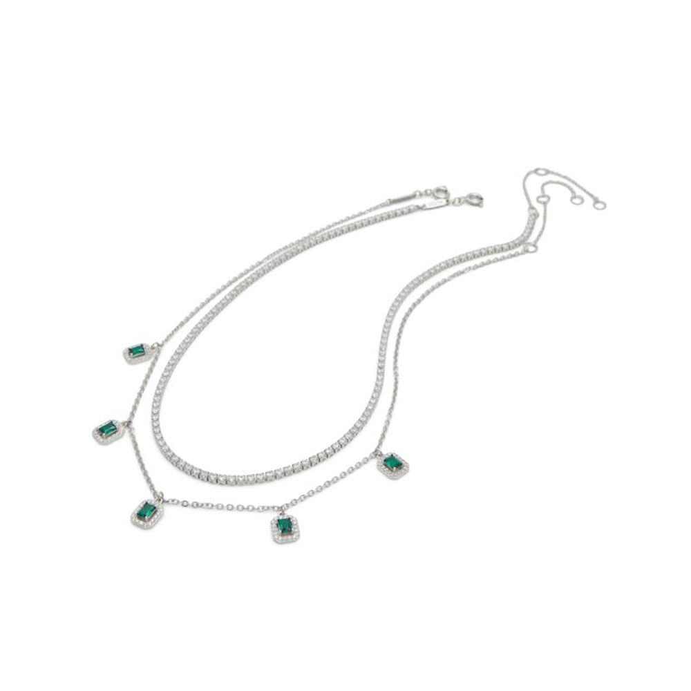 ALDO Dark Green Cubic Zirconia Necklace