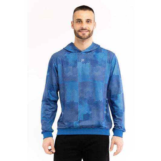 Fila Men's Randazzo AOP Hoodie in Lapis Blue Pills Camo