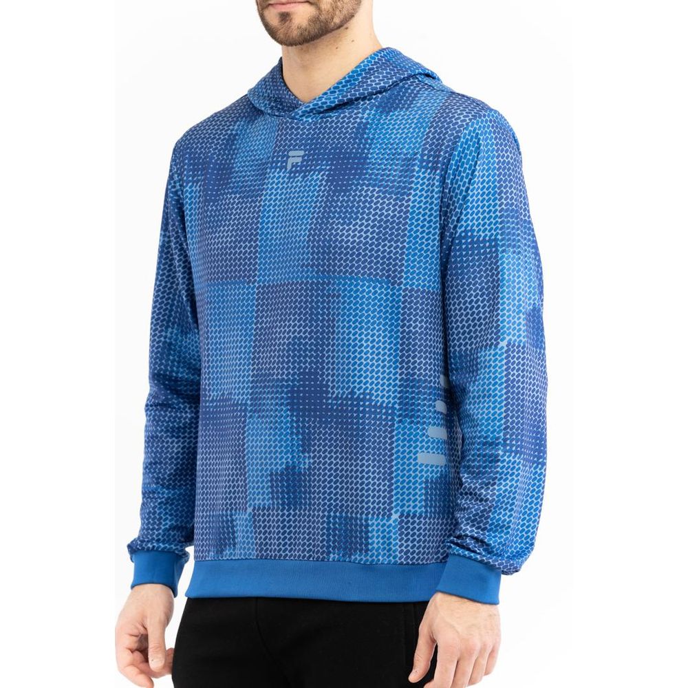 Fila Men's Randazzo AOP Hoodie in Lapis Blue Pills Camo