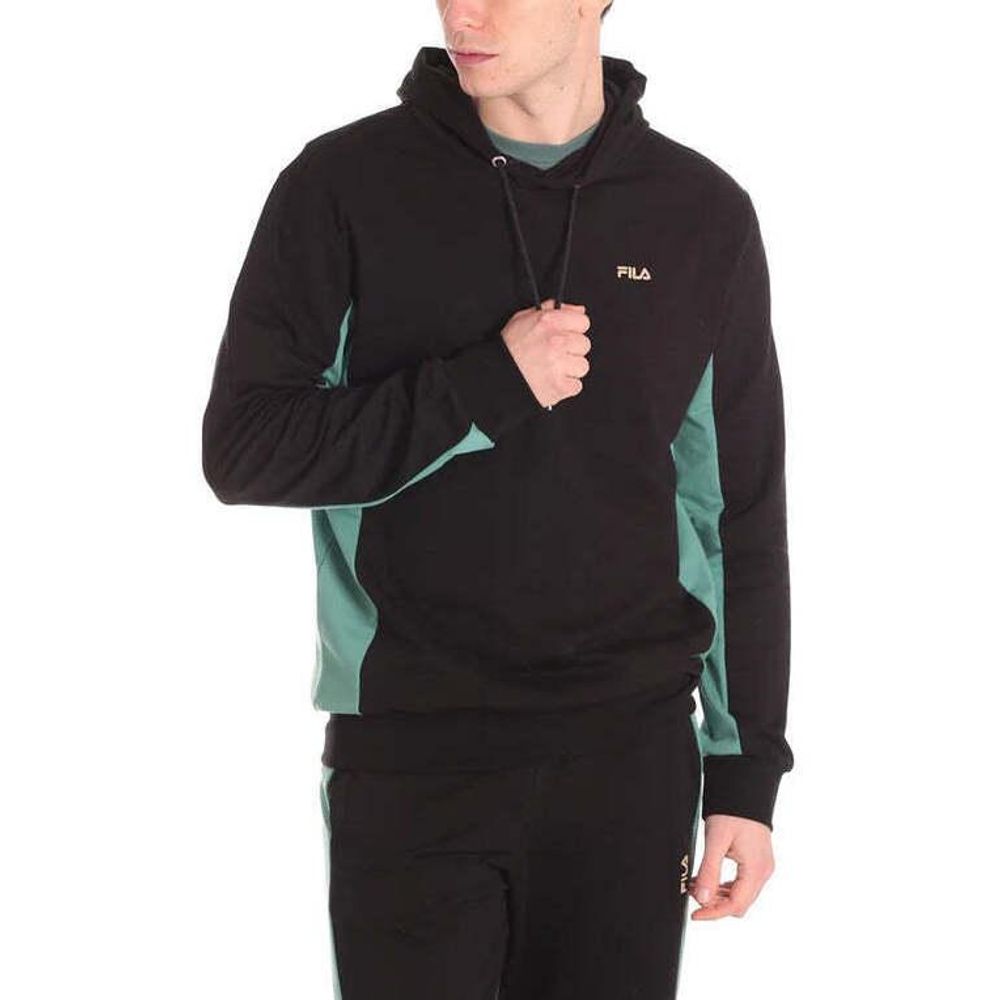 Fila Black Cotton Sweatshirt - Statement Comfort