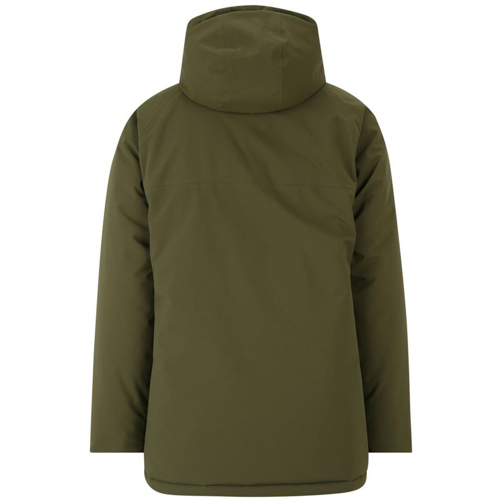 Fila Green Polyester Parka – Olive Night Down Jacket