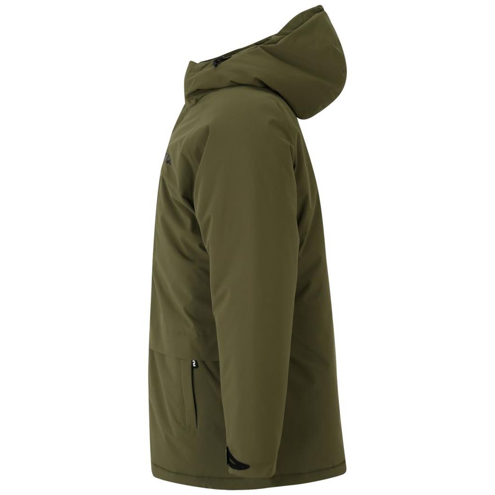 Fila Green Polyester Parka – Olive Night Down Jacket