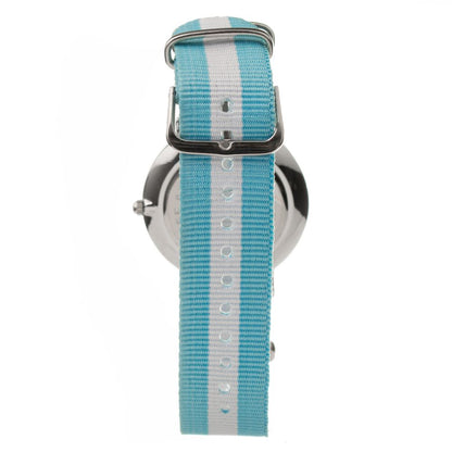 ARABIANS Light Blue Textile Dress Watch
