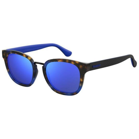 HAVAIANAS Unisex Sunglasses – Blue Polyamide Frame, Mirrored Lenses