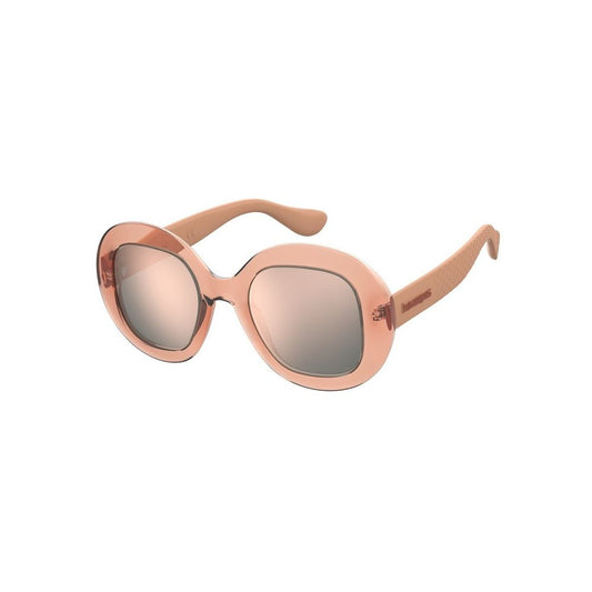 HAVAIANAS Women’s Sunglasses – Pink Multicolor Rubber Frame, 50mm Lenses