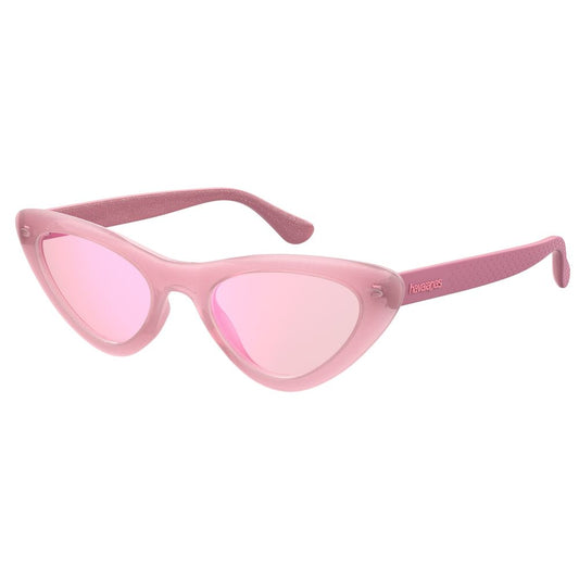 HAVAIANAS Women’s Sunglasses – Pink Frame, Violet Mirrored Lenses