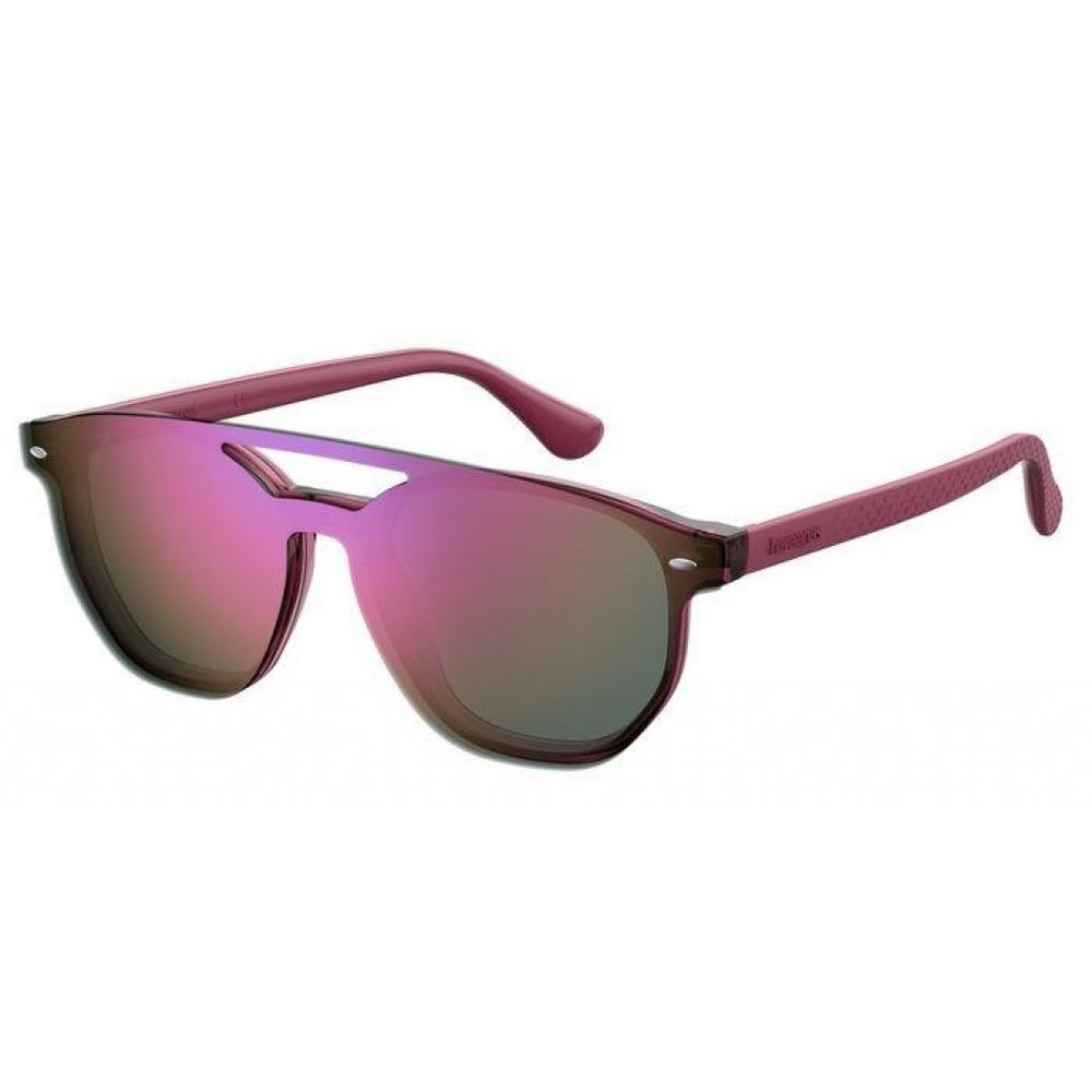 HAVAIANAS Pink Acetate Glasses with Clip-On Lenses