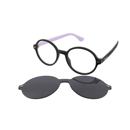 HAVAIANAS Black Acetate Glasses with Sun Clip