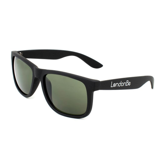 LONDONBE Unisex Black Sunglasses – Stylish Injected Frame