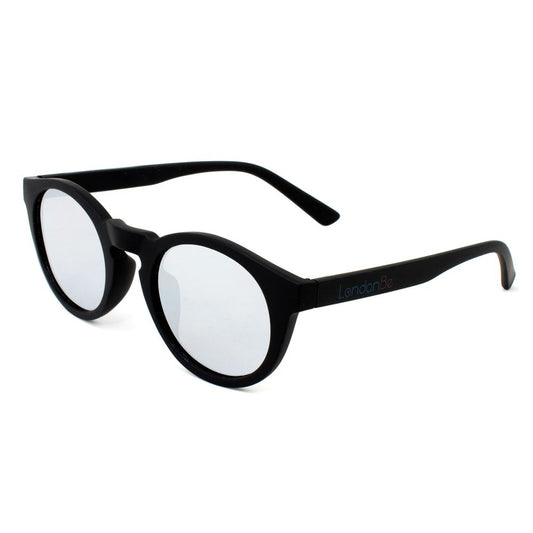 LONDONBE Unisex Black Injected Sunglasses – Stylish 45mm Lenses