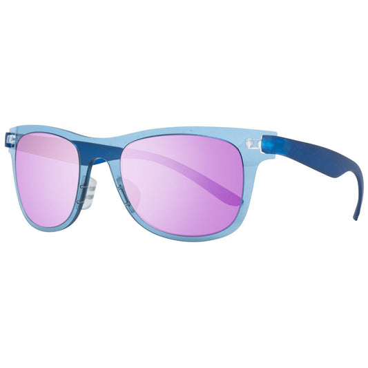 TRY COVER CHANGE Unisex Blue Plastic Sunglasses – Full UV Protection