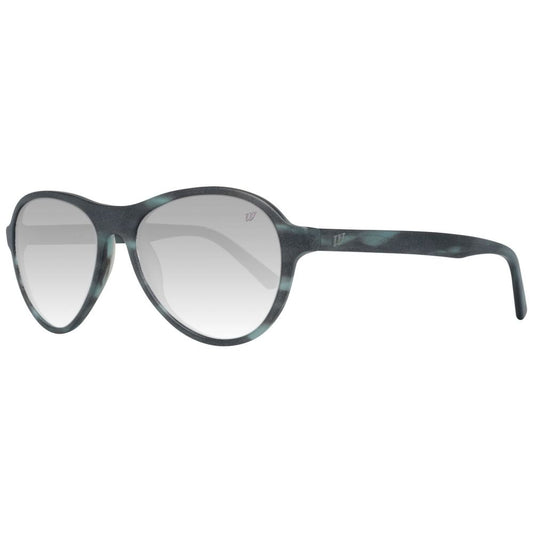 WEB EYEWEAR Unisex Sunglasses – Gray Plastic Frame with Green Lenses