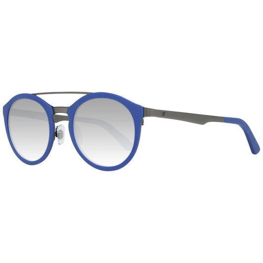 WEB EYEWEAR Unisex Sunglasses – Blue Metal Frame, Grey Lenses