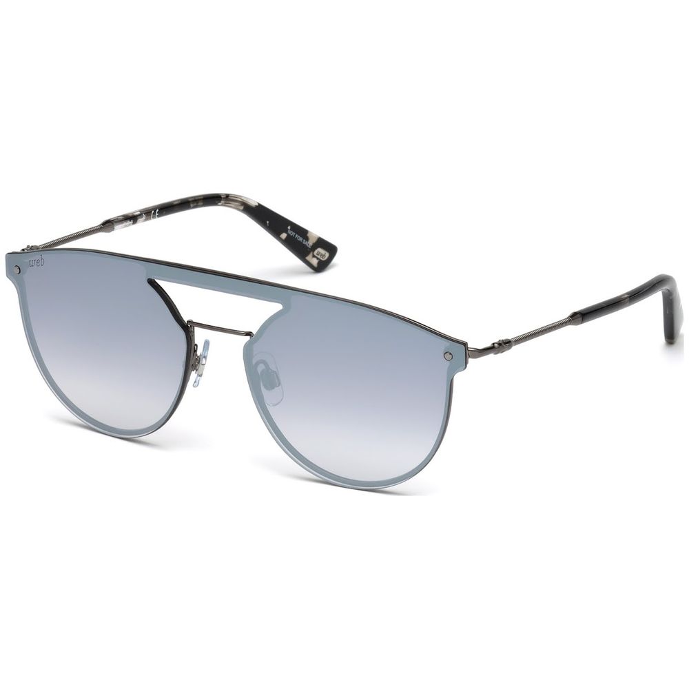 WEB EYEWEAR Unisex Gray Metal Sunglasses