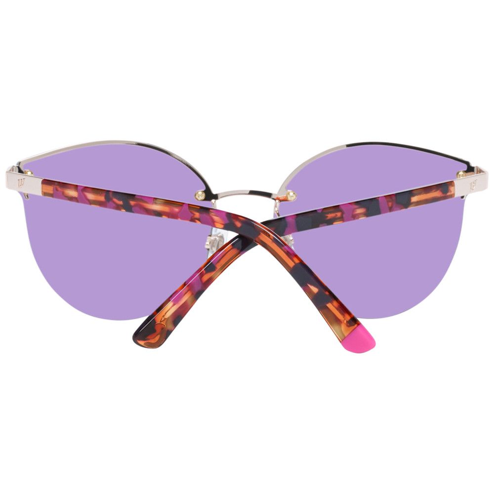 WEB EYEWEAR Unisex Silver Metal Sunglasses – Stylish Lilac Lenses