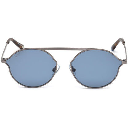 WEB EYEWEAR Unisex Silver Metal Sunglasses – 57mm Lenses