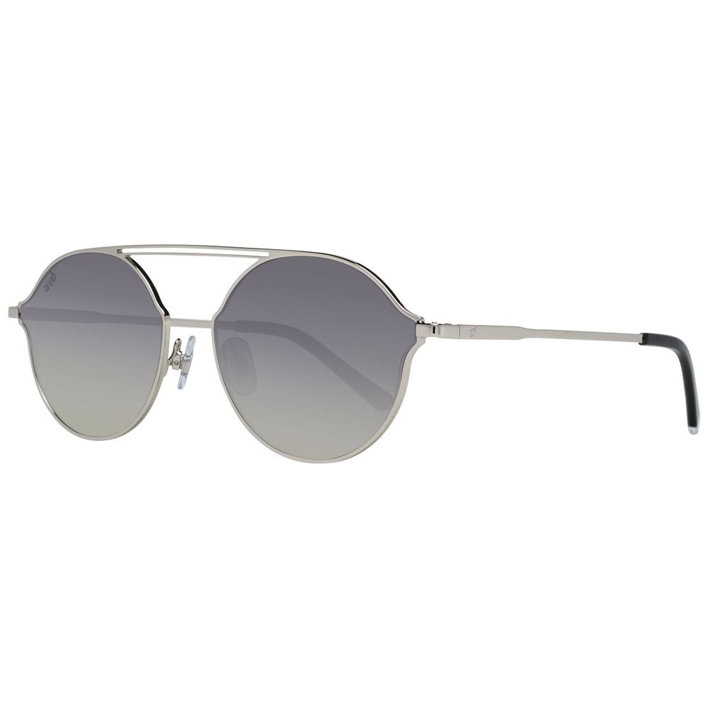WEB EYEWEAR Silver Metal Sunglasses – Unisex Design, Grey Lenses