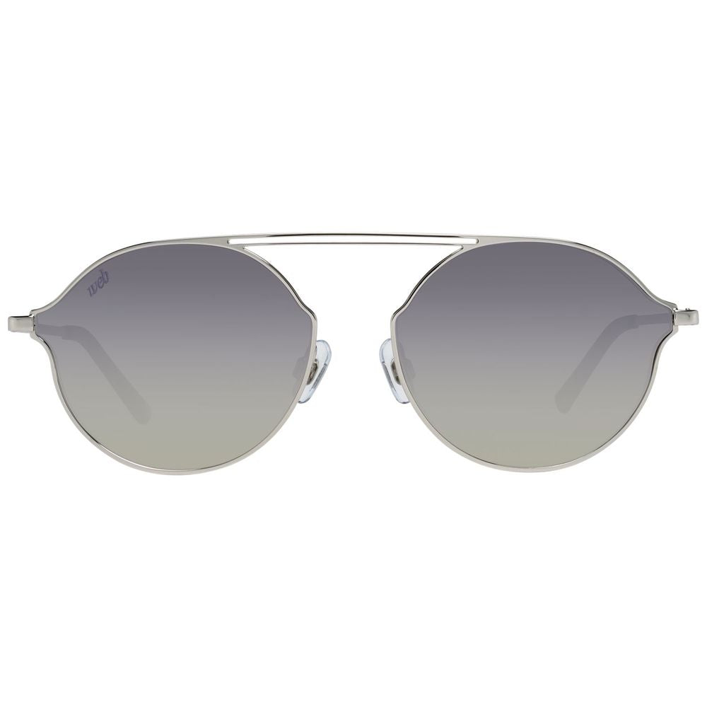 WEB EYEWEAR Silver Metal Sunglasses – Unisex Design, Grey Lenses
