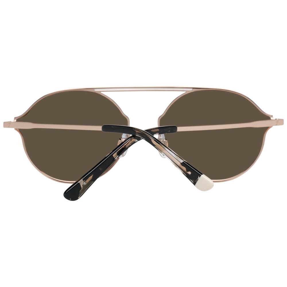 WEB EYEWEAR Bronze Metal Sunglasses – Unisex Style, Full UV Protection