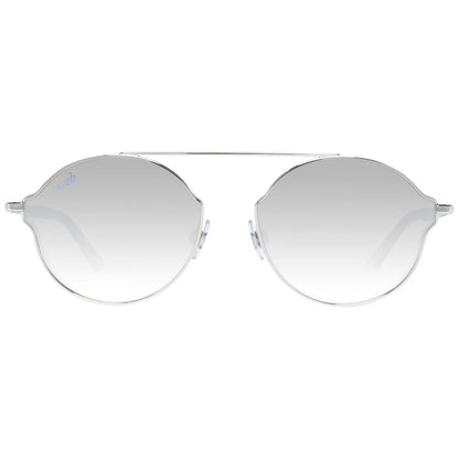 WEB EYEWEAR Silver Metal Sunglasses – Unisex Style, Grey Lenses