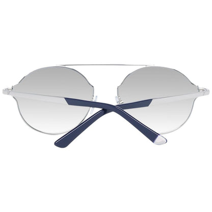 WEB EYEWEAR Silver Metal Sunglasses – Unisex Style, Grey Lenses