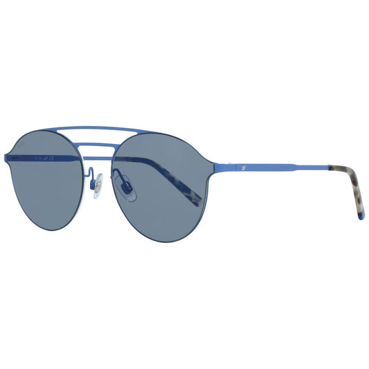 WEB EYEWEAR Unisex Sunglasses – Blue Metal Frame, Grey Lenses