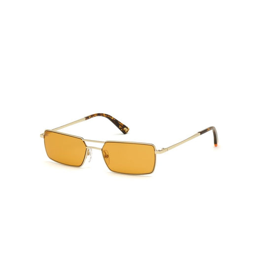 WEB EYEWEAR Gold Metal Sunglasses – Unisex Elegant Design