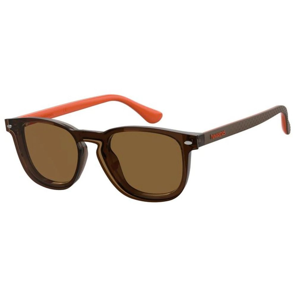 HAVAIANAS Brown Acetate Glasses with Sun Clip