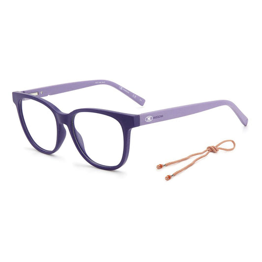 M Missoni Women's Optical Glasses – Purple Square Frame 53mm