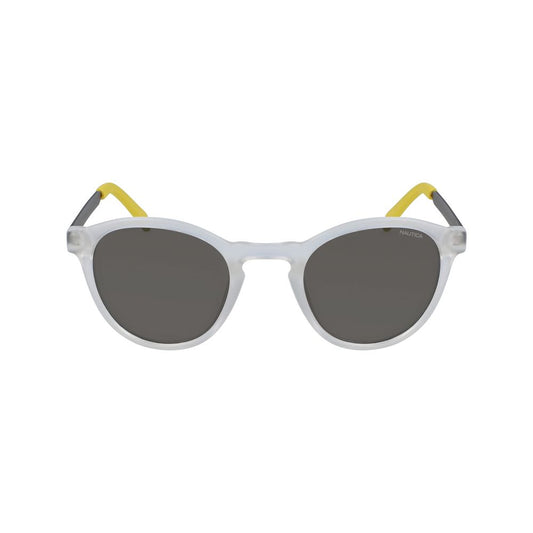 Nautica Transparent Plastic Sunglasses – Stylish Brown Lenses