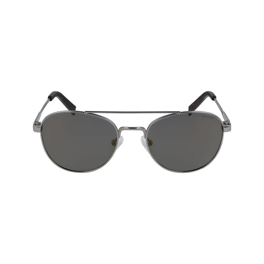 Nautica Men's Sunglasses – Gray Metal Frame with Golden Mirror Lenses
